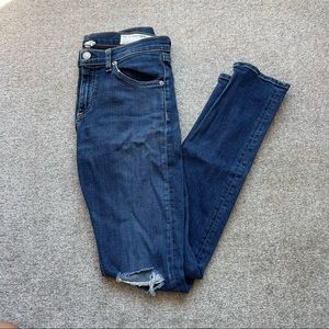 Rag & Bone Skinny Ripped Jeans
